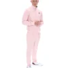 Felpa da allenamento Armando con bordino a contrasto rosa pallido