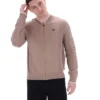 Felpa da allenamento Ferguson a maglia aperta con inserti in punto traforato color Mocha Meringue