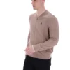 Felpa da allenamento Ferguson a maglia aperta con inserti in punto traforato color Mocha Meringue