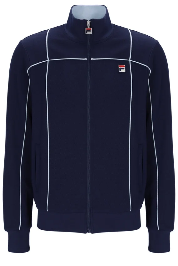 Felpa da allenamento Fila Armando blu navy con bordino a contrasto