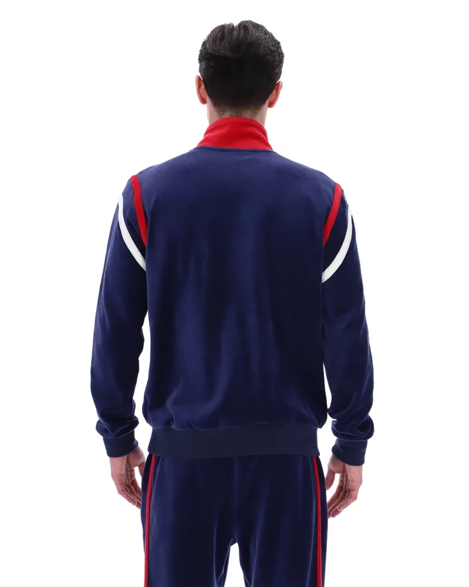 Felpa da allenamento Fila Gabriele con inserti a contrasto, blu navy