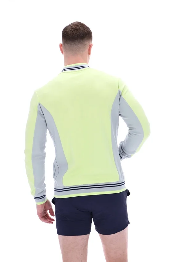Felpa da baseball Settanta in colore Shadow Lime