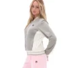 Felpa da baseball vintage color kaki Jenesis con zip