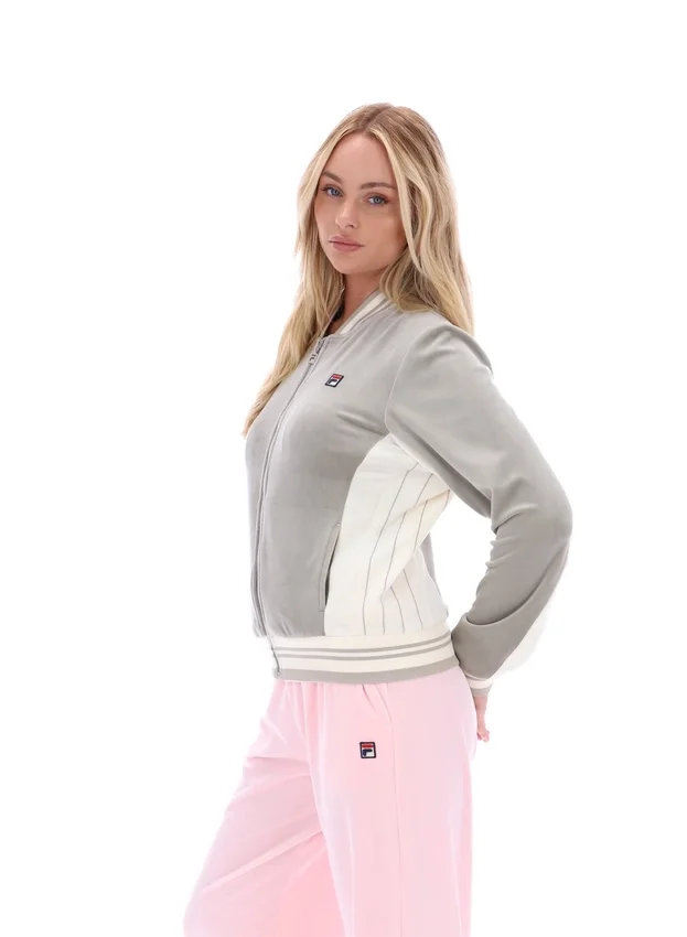 Felpa da baseball vintage color kaki Jenesis con zip