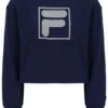 Felpa Fila Jorie Wide a girocollo blu navy