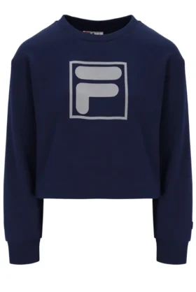 Felpa Fila Jorie Wide a girocollo blu navy