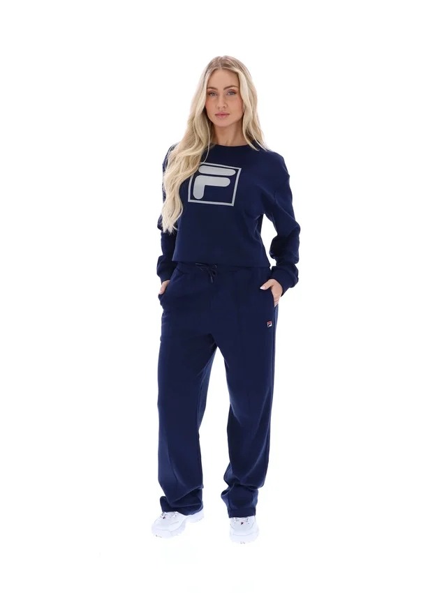Felpa Fila Jorie Wide a girocollo blu navy