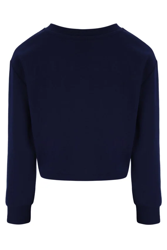 Felpa Fila Jorie Wide a girocollo blu navy