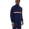 Felpa Fila Rolando con collo a zip 1/4 in blu navy