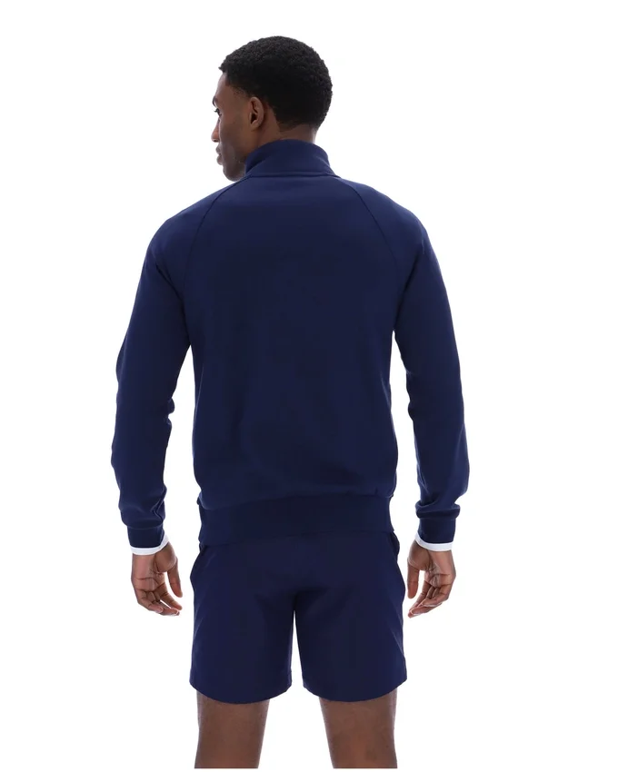 Felpa Fila Rolando con collo a zip 1/4 in blu navy