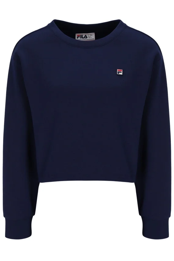 Felpa Fila Sestri a girocollo largo blu navy