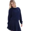 Felpa Fila Sestri a girocollo largo blu navy