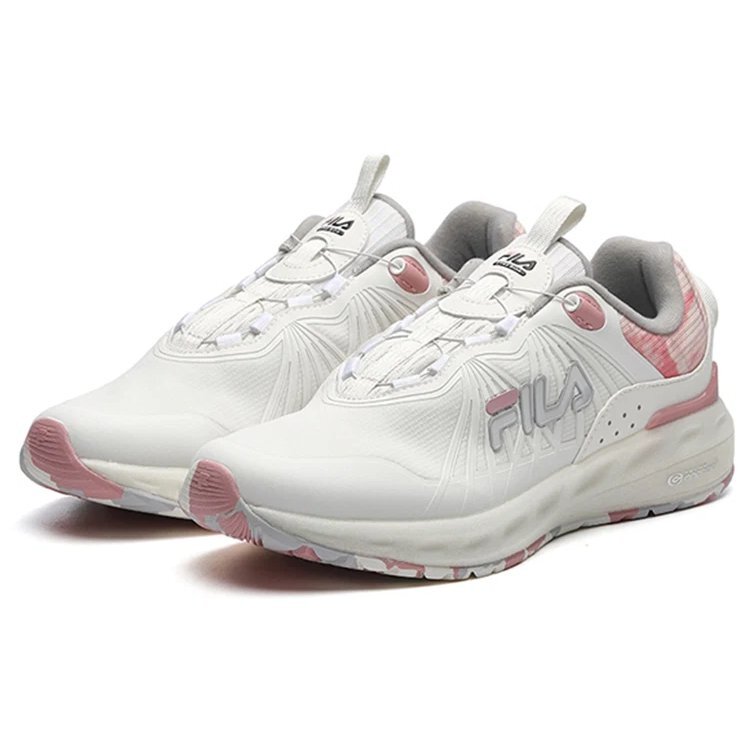 Felpa in pile da atletica a tomaia bassa "White Pink"