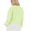 Felpa Jorie Wide a girocollo in Shadow Lime