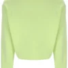 Felpa Jorie Wide a girocollo in Shadow Lime