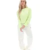 Felpa Jorie Wide a girocollo in Shadow Lime