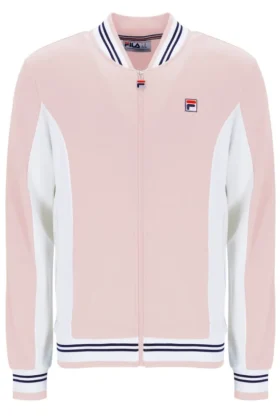 Felpa sportiva da baseball Settanta rosa pallido