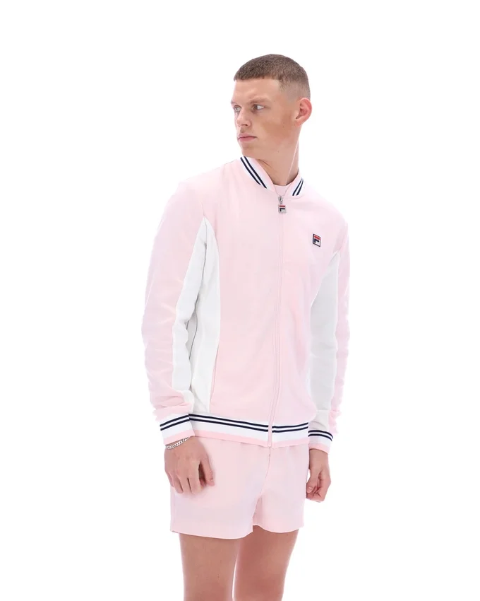 Felpa sportiva da baseball Settanta rosa pallido