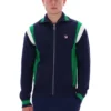 Felpa sportiva in maglia Fila Navy Cortez con blocchi di colore