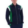 Felpa sportiva in maglia Fila Navy Cortez con blocchi di colore