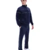 Felpa sportiva in velluto Fila Vittorio blu navy
