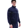 Felpa sportiva in velluto Fila Vittorio blu navy