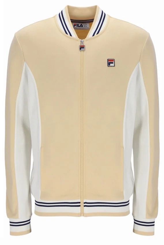 Felpa sportiva Settanta in beige classico