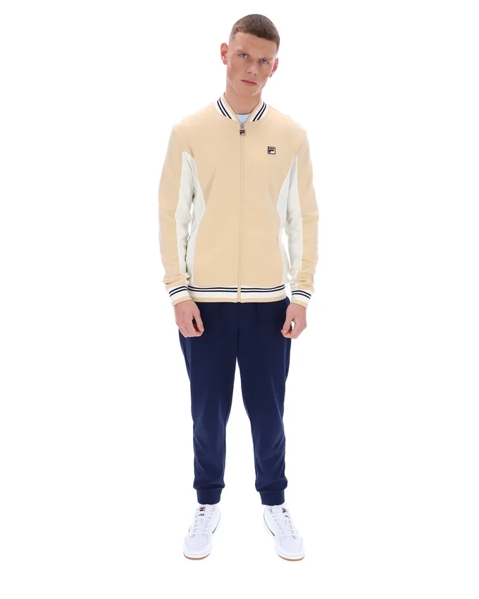 Felpa sportiva Settanta in beige classico