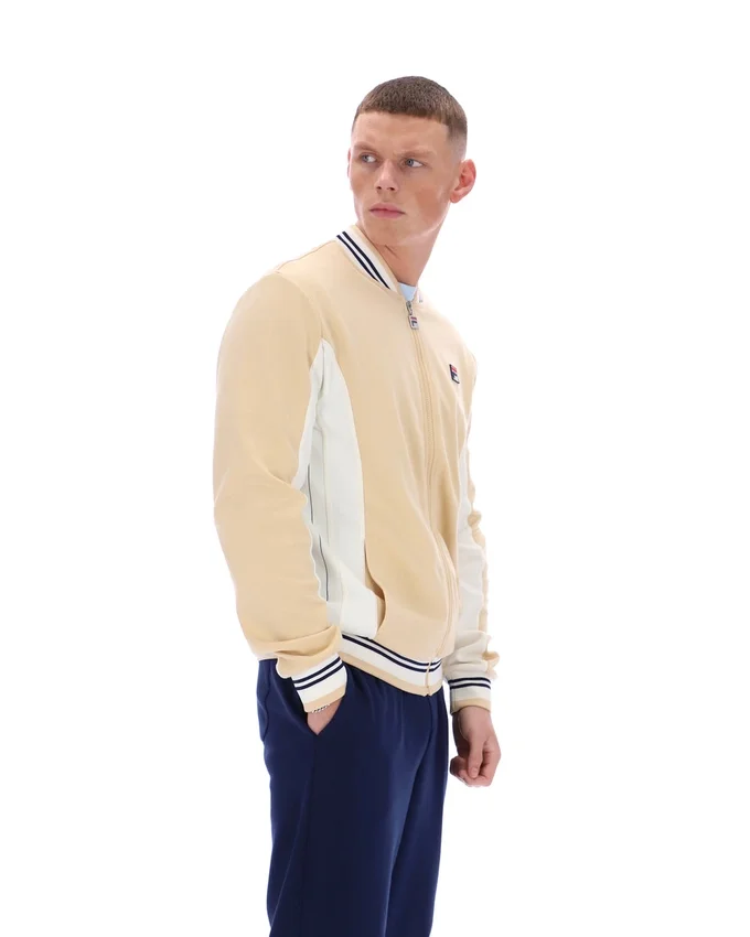 Felpa sportiva Settanta in beige classico