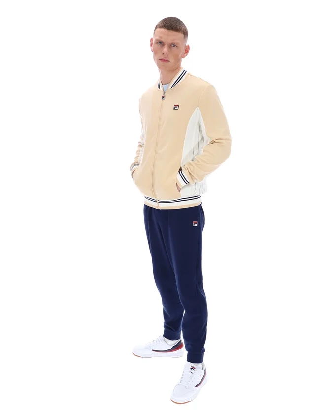 Felpa sportiva Settanta in beige classico