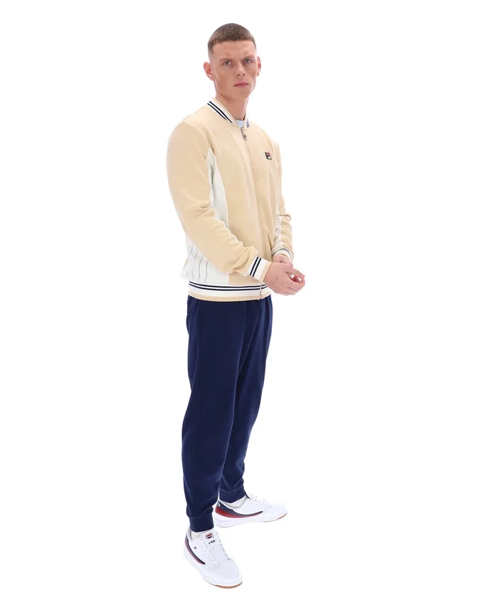Felpa sportiva Settanta in beige classico