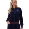 Fila Felpa da baseball Jenesis blu navy con zip