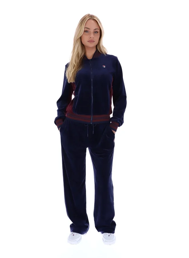 Fila Felpa da baseball Jenesis blu navy con zip