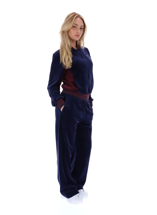 Fila Felpa da baseball Jenesis blu navy con zip