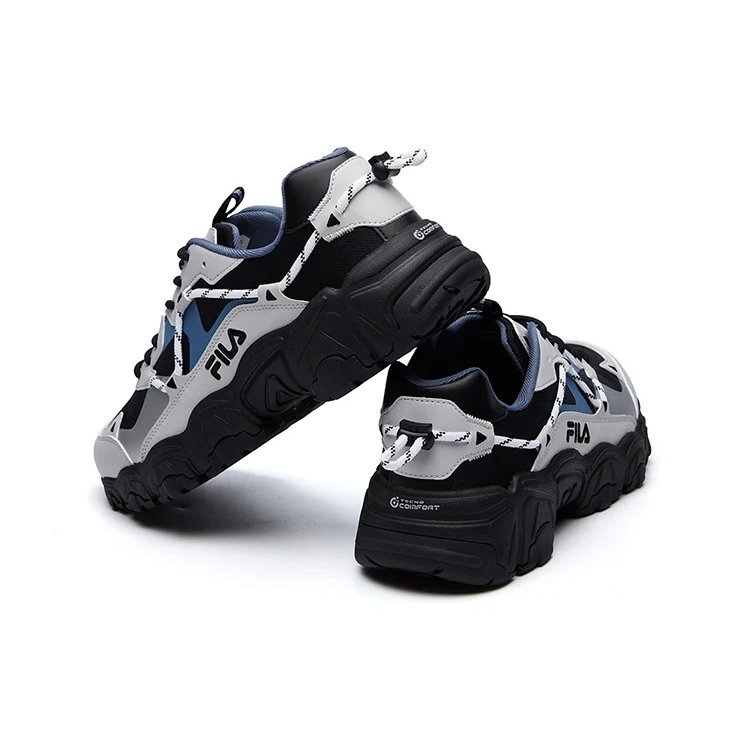 Fluid Low Tops Nero Grigio Blu