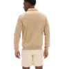 Giacca classica in pelle scamosciata Francesco beige