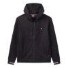 Giacca con cappuccio in maglia con logo ricamato, blu