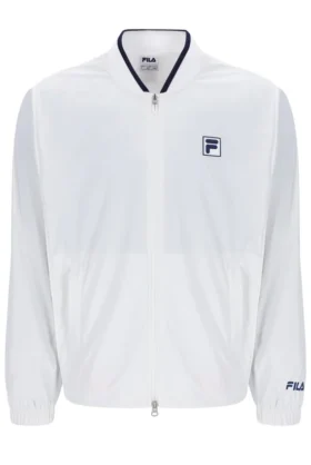 Giacca da riscaldamento da tennis unisex bianco sporco