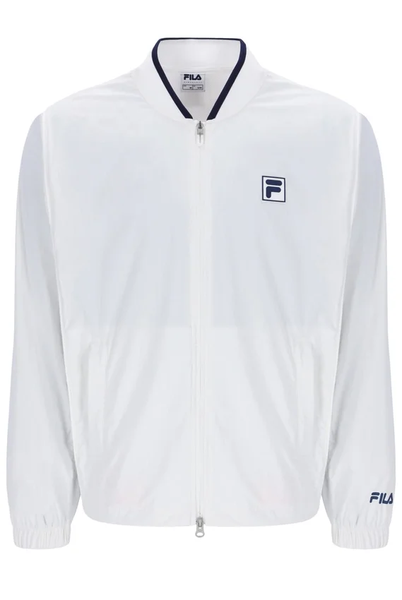 Giacca da riscaldamento da tennis unisex bianco sporco