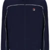 Giacca da tuta Fila Federico con collo a punta blu navy