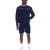 Giacca da tuta Fila Federico con collo a punta blu navy