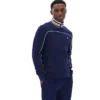 Giacca da tuta Fila Federico con collo a punta blu navy