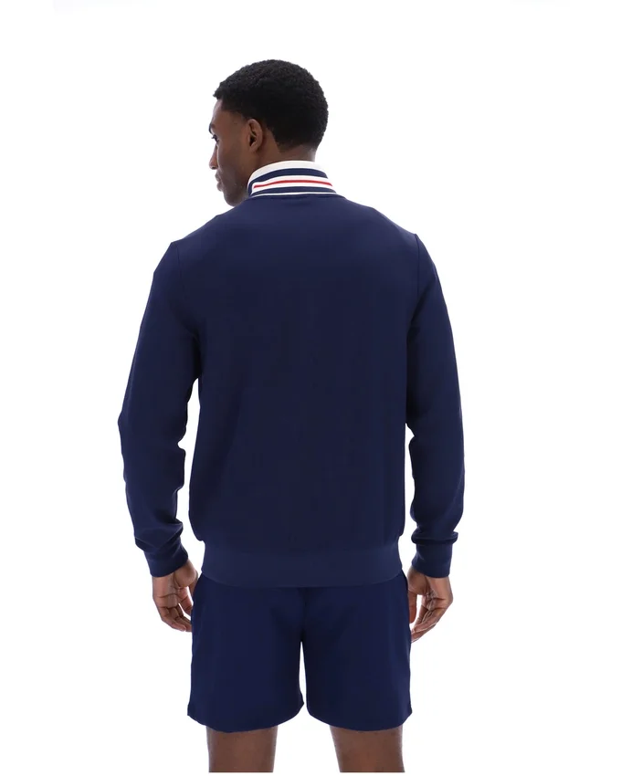 Giacca da tuta Fila Federico con collo a punta blu navy