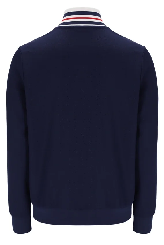 Giacca da tuta Fila Federico con collo a punta blu navy