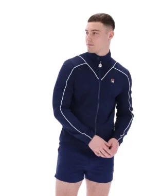 Giacca da tuta Fila Navy Noble Archive con bordino