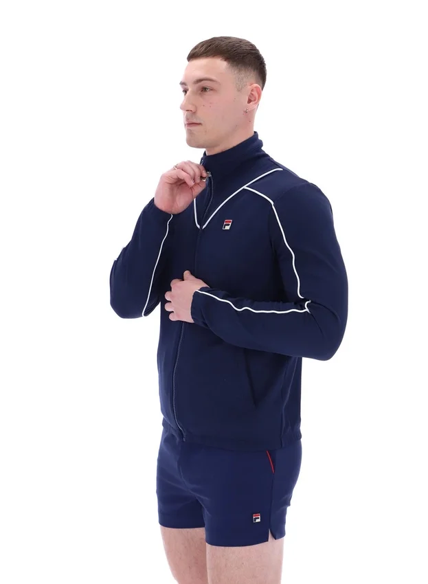 Giacca da tuta Fila Navy Noble Archive con bordino