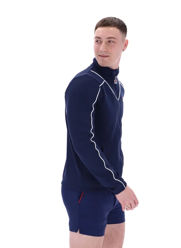 Giacca da tuta Fila Navy Noble Archive con bordino
