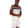 Giacca da tuta Giovanni con inserti a contrasto Gardenia