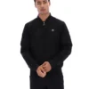 Giacca Dean nera in finta pelle scamosciata con zip integrale