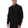 Giacca Dean nera in finta pelle scamosciata con zip integrale